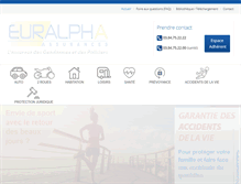 Tablet Screenshot of euralpha.fr
